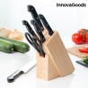 Conjunto de faca InnovaGoods com porta-faca de madeira (6 peças), apenas 14.33 EUR. Frete GRÁTIS 24/48H. ¡Compra o JA!