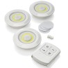 PACOTE DE LUZES FOCOS LED COM CONTROLE REMOTO - LUZ SEM CABOS