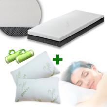 TOPPER EFECTO MEMORIA 8 CM + ALMOHADAS DE BAMBÚ, apenas 212.91 EUR. Frete GRÁTIS 24/48H. ¡Compra o JA!