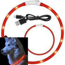 COLAR DE CÃO E GATO COM ILUMINAÇÃO LED