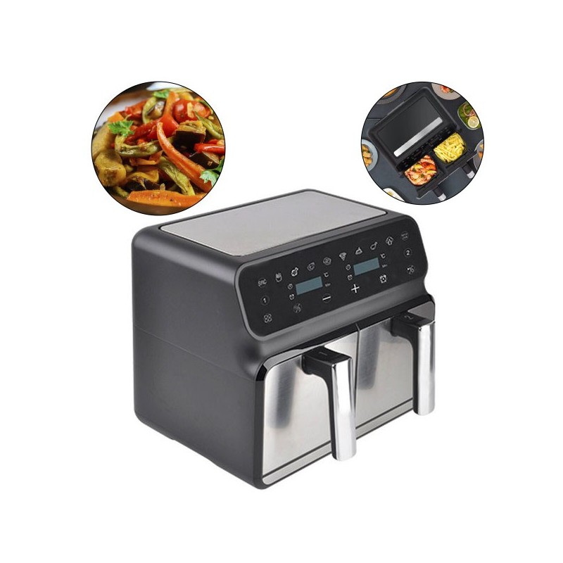 ? AIR FRYER COM GAVETA DUPLA 8 LITROS