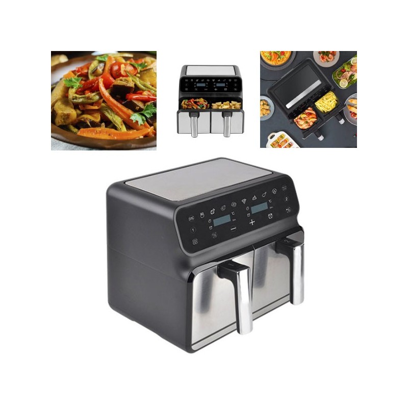 ? AIR FRYER COM GAVETA DUPLA 8 LITROS