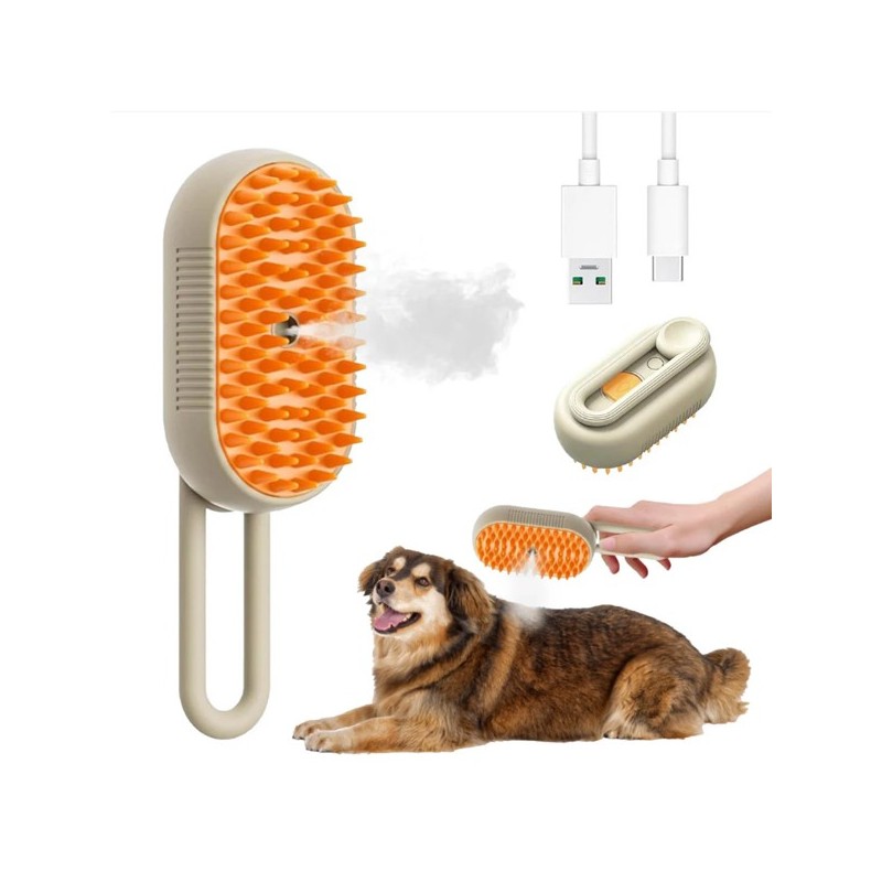 Escova A Vapor Para Mascotas, apenas 19.90 EUR. Frete GRÁTIS 24/48H. ¡Compra o JA!