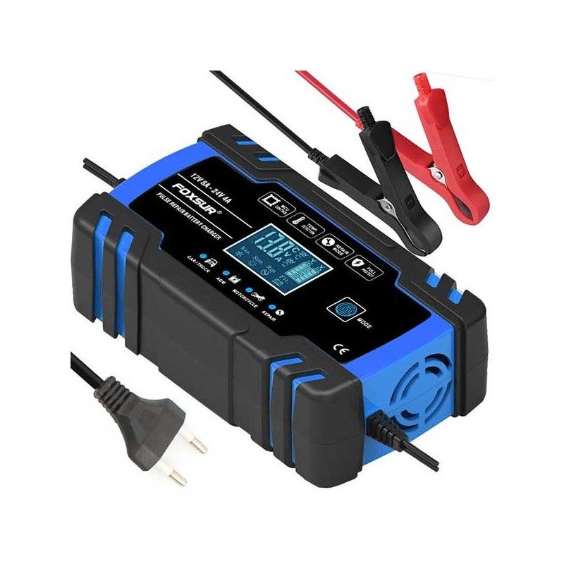 CARREGADOR AUTOMÁTICO DE 12V E 24V PARA CARRO COM FUNÇÃO DE REPARAÇÃO DE BATERIA, apenas 39.90 EUR. Frete GRÁTIS 24/48H. ¡Compra