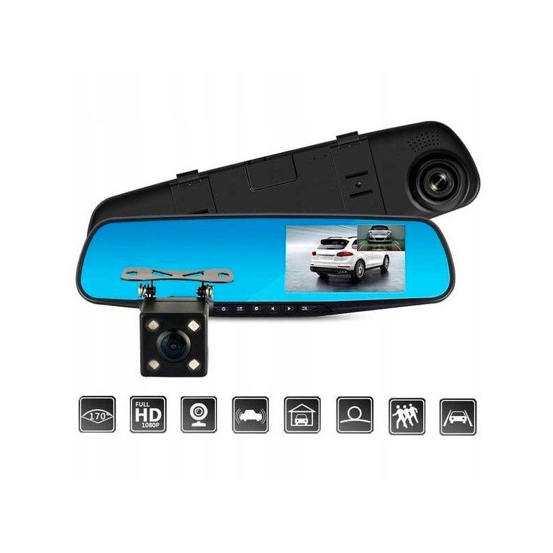 Câmera Retrovisor Dash Cam 1080P Frontal E Traseira, apenas 29.90 EUR. Frete GRÁTIS 24/48H. ¡Compra o JA!