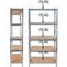 Estante De Armazenamento Grande E Resistente 220X100X45 Cm, apenas 79.90 EUR. Frete GRÁTIS 24/48H. ¡Compra o JA! Estante De Armazenamento Grande E Resistente 220X100X45 Cm, apenas 79.90 EUR. Frete GRÁTIS 24/48H. ¡Compra o JA!