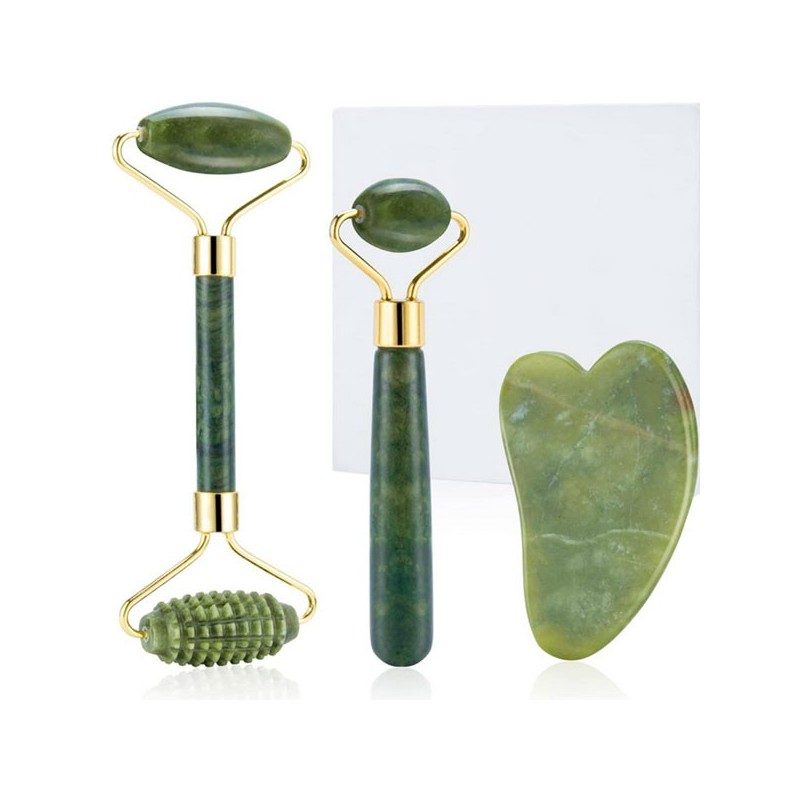 Conjunto De Rollos Faciais E Gua Sha De Jade, apenas 14.90 EUR. Frete GRÁTIS 24/48H. ¡Compra o JA!