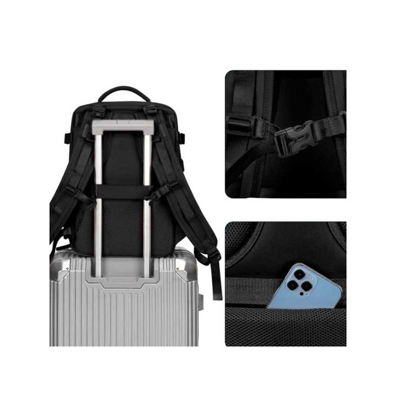 Mochila Cabina De Avião 40X20X25 Com Bolso Anti-Furto, Compartimento Para Sapatos E Repelente À Água, apenas 24.90 EUR. Frete GR