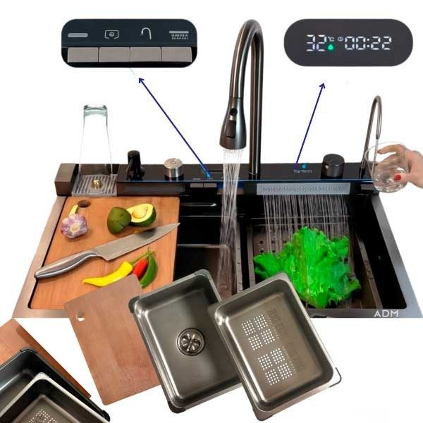 Pia de Cozinha Inteligente com Torneira Retrátil, apenas 209.90 EUR. Frete GRÁTIS 24/48H. ¡Compra o JA! Pia de Cozinha Inteligente com Torneira Retrátil, apenas 209.90 EUR. Frete GRÁTIS 24/48H. ¡Compra o JA!