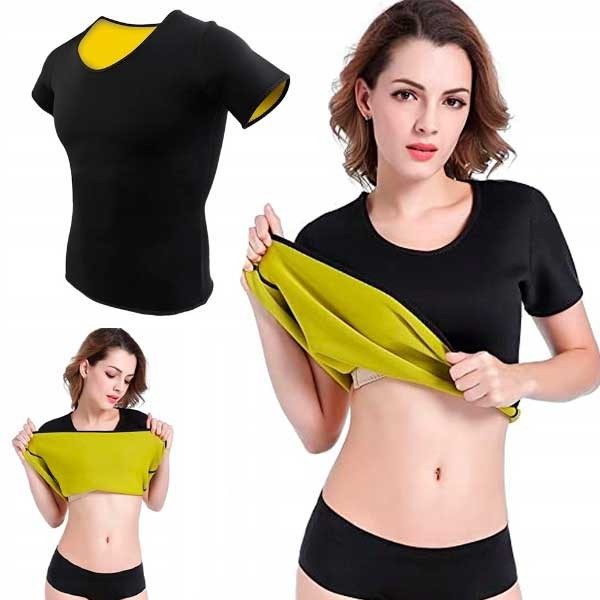 CAMISETA FITNESS DE NEOPRENO DE MARGA CORTA EFECTO SAUNA CAMISETA FITNESS DE NEOPRENO DE MARGA CORTA EFECTO SAUNA
