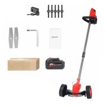DESBROZADORA - CORTA CESPED INALAMBRICA COM RODAS XXL E MANIVELA TELESCÓPICA, apenas 59.90 EUR. Frete GRÁTIS 24/48H. ¡Compra o J