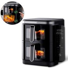 FREIDORA DE AR DUPLA 11 L COM PAINEL LATERAL E 2800W, apenas 139.90 EUR. Frete GRÁTIS 24/48H. ¡Compra o JA!
