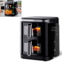 FREIDORA DE AR DUPLA 11 L COM PAINEL LATERAL E 2800W, apenas 139.90 EUR. Frete GRÁTIS 24/48H. ¡Compra o JA!