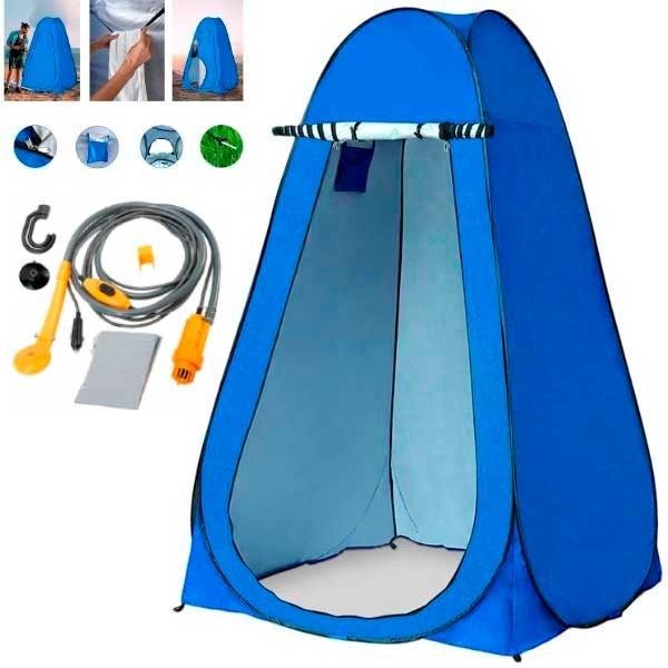 Tenda de Camping com Troca de Roupa e Chuveiro Incorporado Tenda de Camping com Troca de Roupa e Chuveiro Incorporado