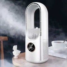 VENTILADOR DE COLUMNA SEM ASPAS COM HUMIDIFICADOR SILENCIOSO, apenas 24.90 EUR. Frete GRÁTIS 24/48H. ¡Compra o JA!