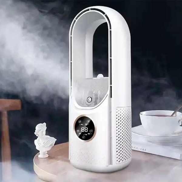 VENTILADOR DE COLUMNA SEM ASPAS COM HUMIDIFICADOR SILENCIOSO, apenas 24.90 EUR. Frete GRÁTIS 24/48H. ¡Compra o JA!