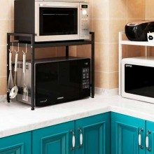 ESTANTE AJUSTÁVEL PARA MICROONDAS COM GANCHOS, apenas 29.90 EUR. Frete GRÁTIS 24/48H. ¡Compra o JA!