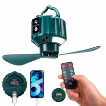 VENTILADOR DE TETO PORTÁTIL COM LÂMPADA 2 EM 1 COM USB, apenas 34.90 EUR. Frete GRÁTIS 24/48H. ¡Compra o JA!