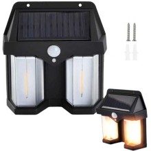 LÂMPADA SOLAR IMPERMEÁVEL COM SENSOR DE MOVIMENTO E TRÊS MODOS DE LUZ